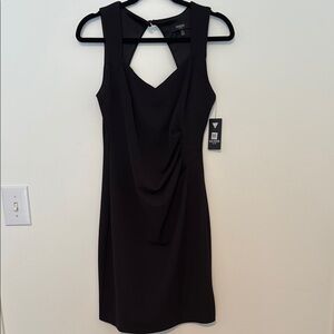 Sexy Guess Black Sleeveless Cutout Sheath Dress Size 8 NWT‎